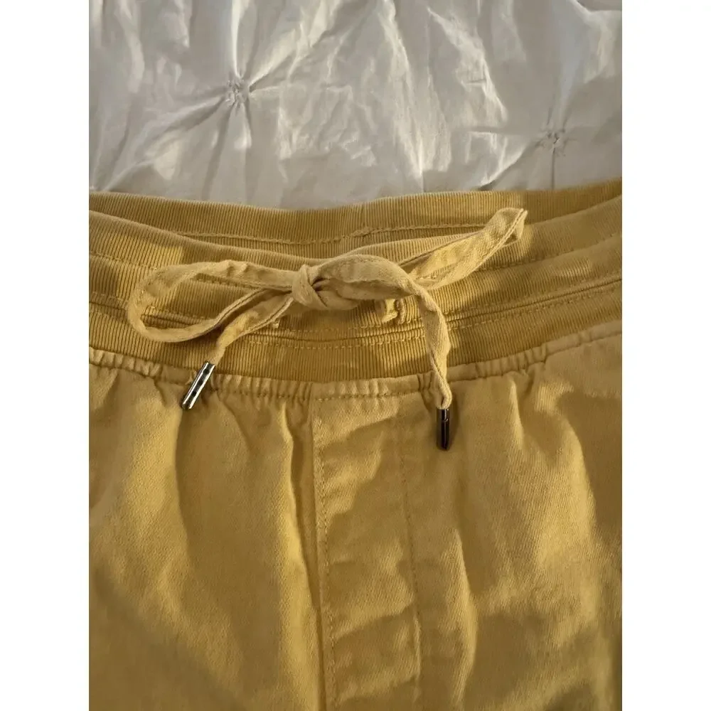Orvis Shorts Womens Yellow Cotton Blend Summer Beach Size S - Picture 6 of 8